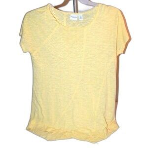 Weekends Chico’s top size small 0 yellow tee shirt  Womens S Cruise Summer
